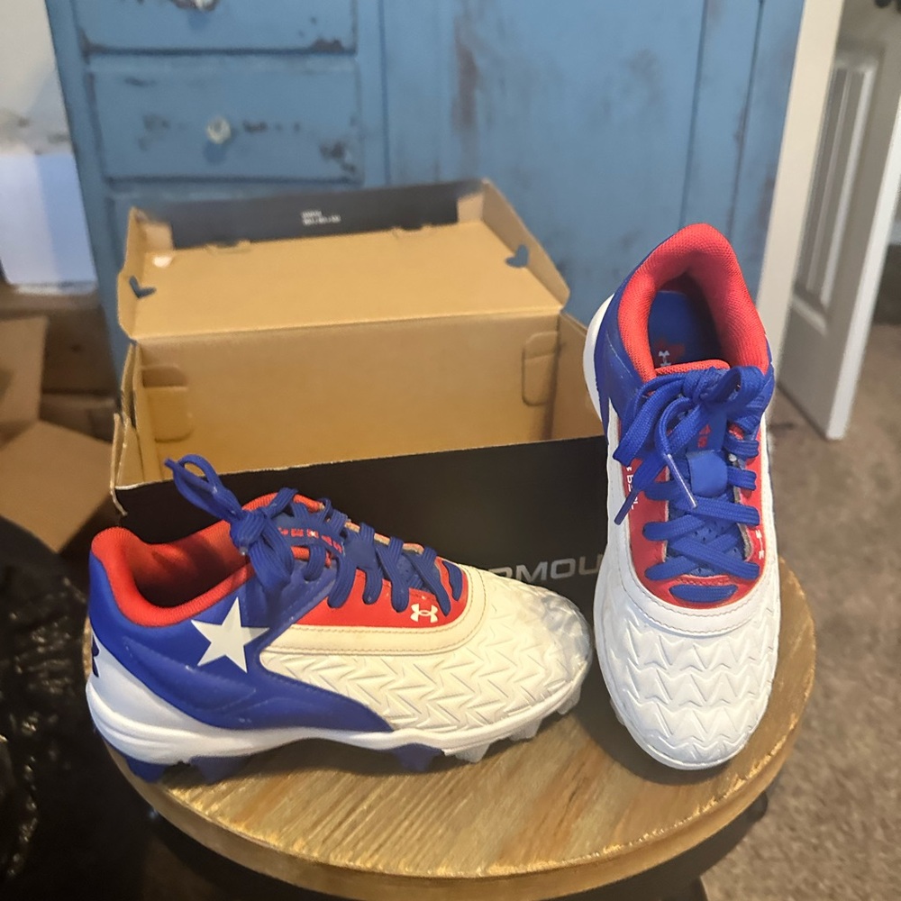 Under Armour Kids' Red, White and Blue Sneakers